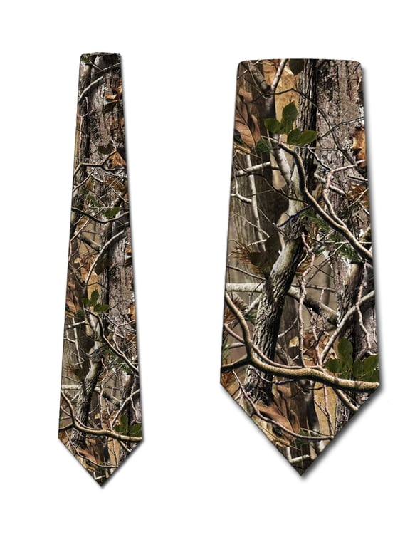 Tree Camo Ties Camouflage Necktie Mens Tie by Three Rooker