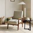 thumbnail image 1 of ZARKEA Linen Accent Chair - Linen Accent Chair Living Room Chair with Soft Padded Seat & Backrest, 1 of 5