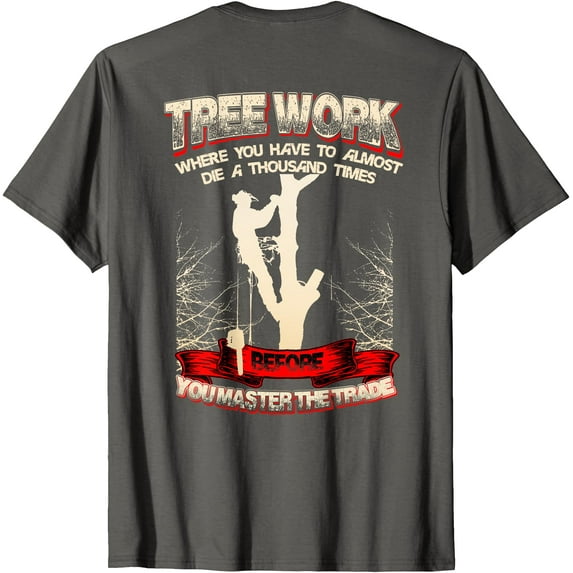 Tree Climber Arborist Tre Unisex T-Shirt for Men Women Kids Toddler,Charcoal Color,Size 2T