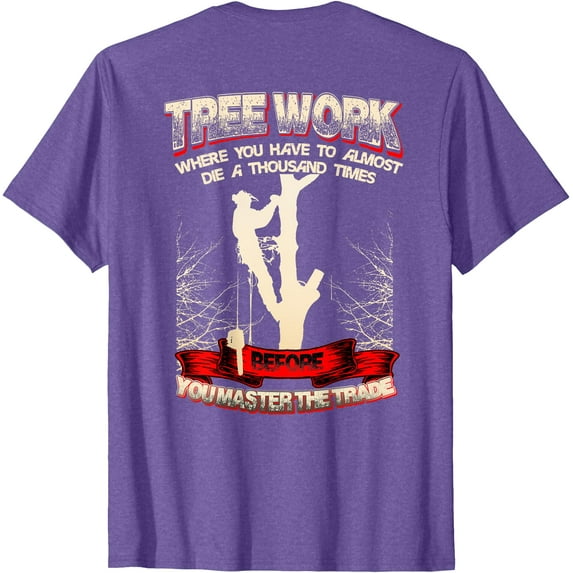 Tree Climber Arborist Tre Unisex T-Shirt for Men Women Kids Toddler,Violet Color,Size M