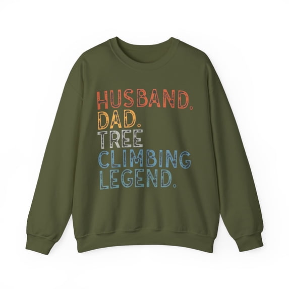 Tree Climber Sweatshirt Gifts Crew Neck Shirt Long Sleeve Unisex