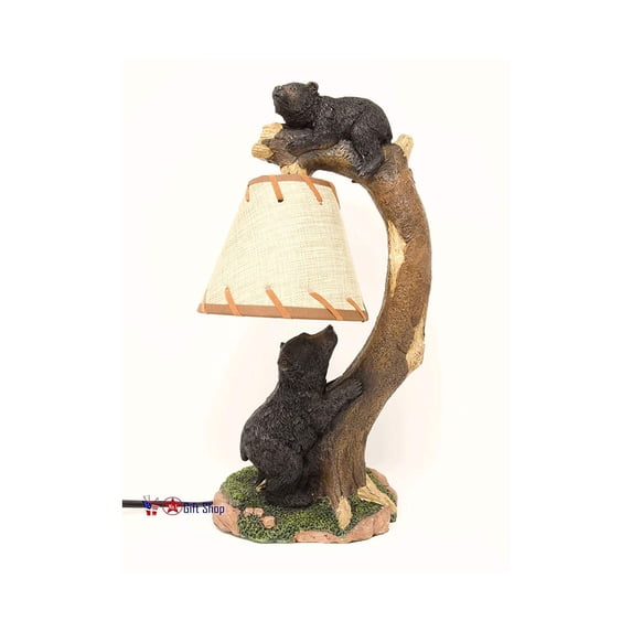 Tree Climbing Bears Lamp/Night Light Cabin Lodge Home Décor