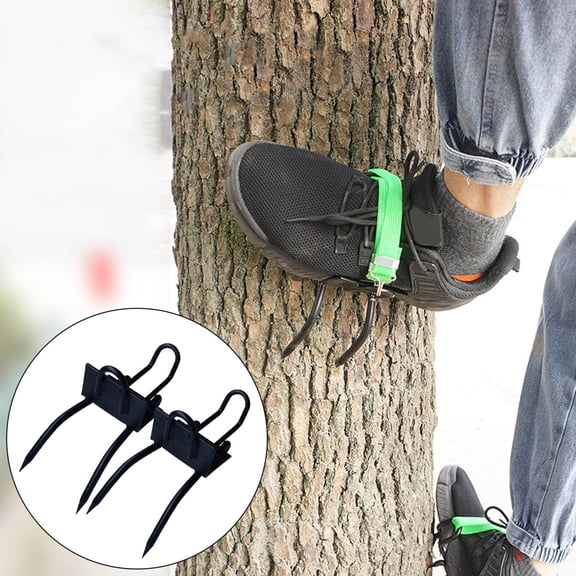 Tree Climbing Gear Set | Steel Climbing Spurs with Straps | 150kg Load Capacity | Rust-Resistant & Lightweight | Ideal for Hunting, Fruit Picking & Survival Training