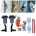 thumbnail image 1 of Tree Climbing Spike Set Adjustable Climbing Gears with Safety Belt & Straps NEW, 1 of 11