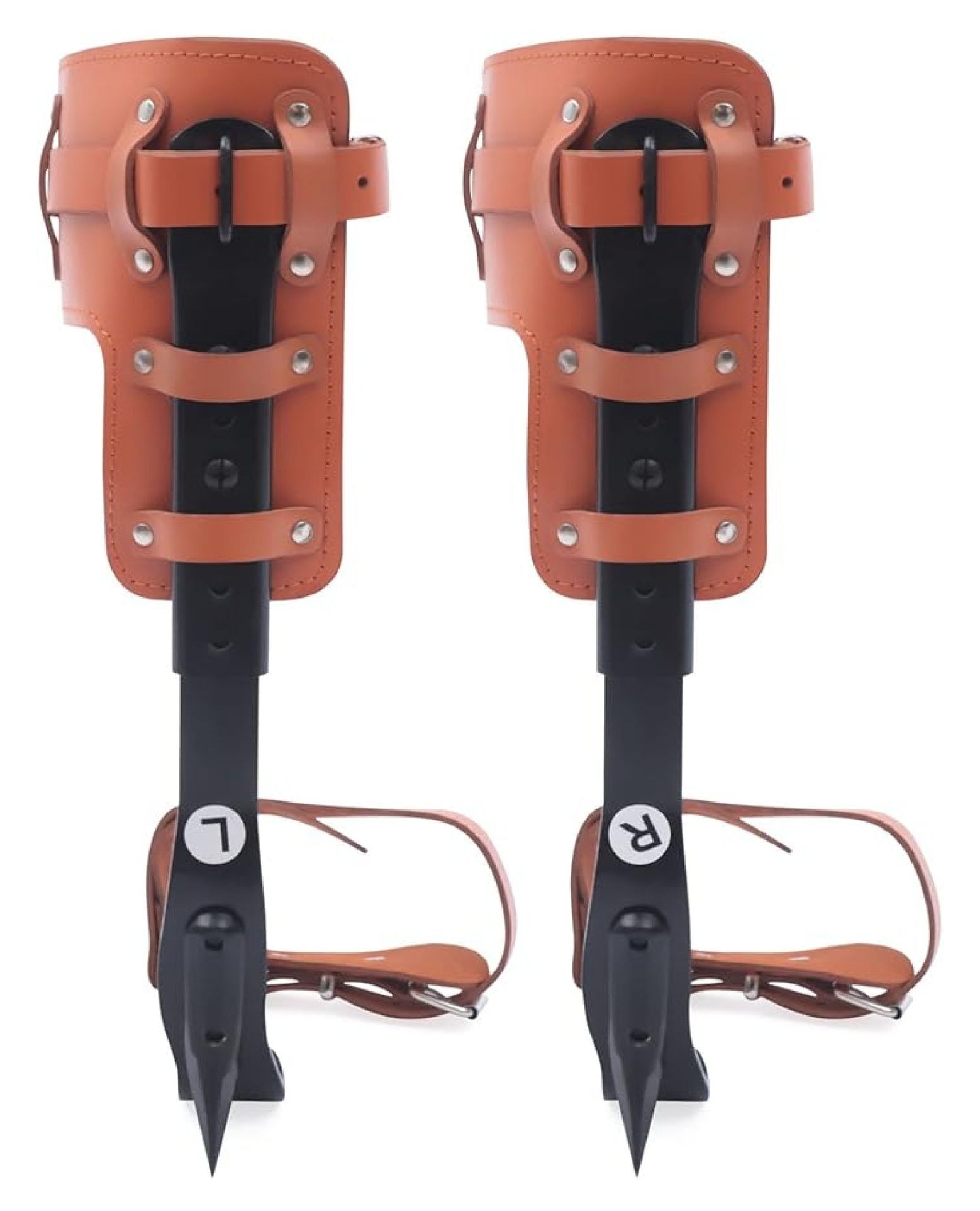 Tree Climbing Spike Set， Pole Climbing Spurs Steel， Adjustable Climber ...