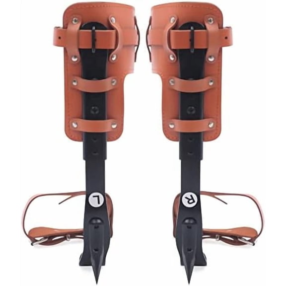 Tree Climbing Spike Set, Tree Spurs, Steel Adjustable Climber Gaffs$$Sport & Recreation Other