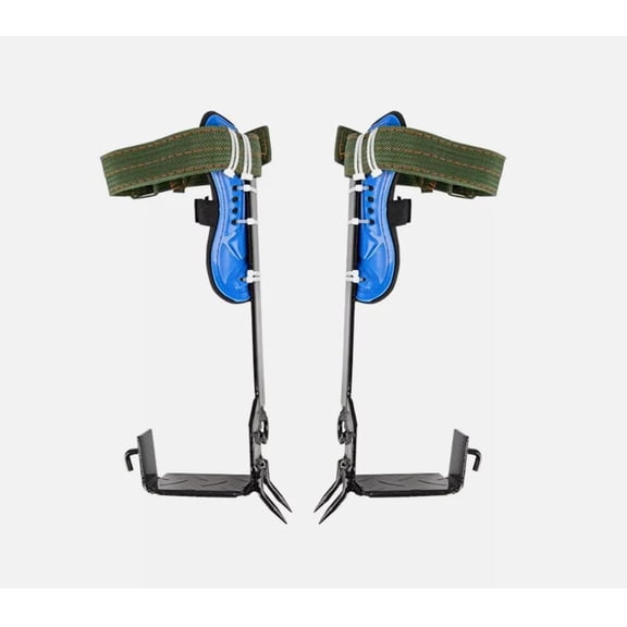 Tree Climbing Spikes Kit, Tree Climbing Gear Arborist, Adjustable Tree Climbing Gear Pole Climbing Spurs Tool with Harness Belt for Climbers, Logging, Hunting Observation, Fruit Picking