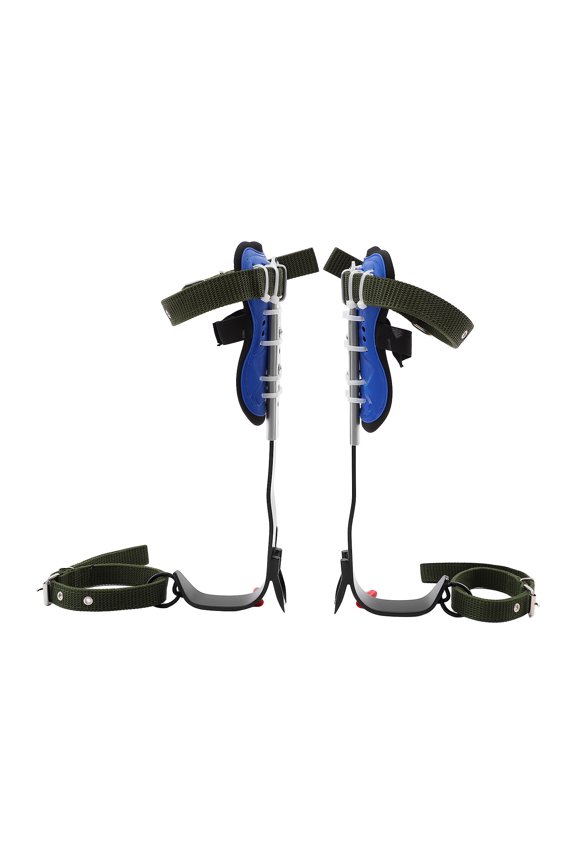 Tree Climbing Spikes Set Adjustable Tree Climbing Gear Pole Forging Tree Climbing Tool with Gloves Tree Climbing Gear Equipment for Outdoor Jungle Survival Fruit Picking