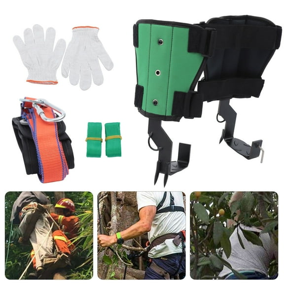 Tree Climbing Spikes with Harness Belt,Tree Climbing Gear, Pole Climbing Tools Climbing Tree Non-Slip Pedal for Hunting Observation, Picking Fruit