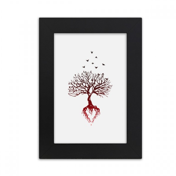 Tree Crow Flying Root Art Deco Fashion Desktop Photo Frame Picture Display Art Painting Exhibit