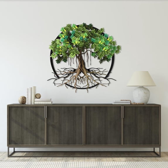 Tree Design Metal Wall Art Sculpture Decorative Wall Decor