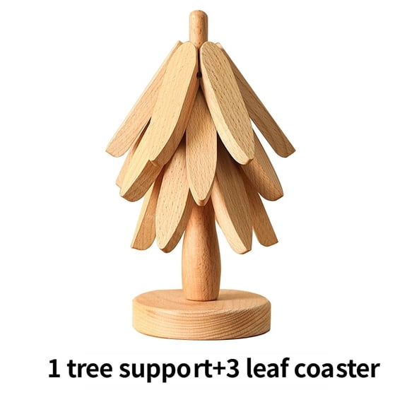 Tree Design Stand Wooden Trivets Decorative Anti Scald Heat Resistant Table Mat Coaster Wood Placemats Pot