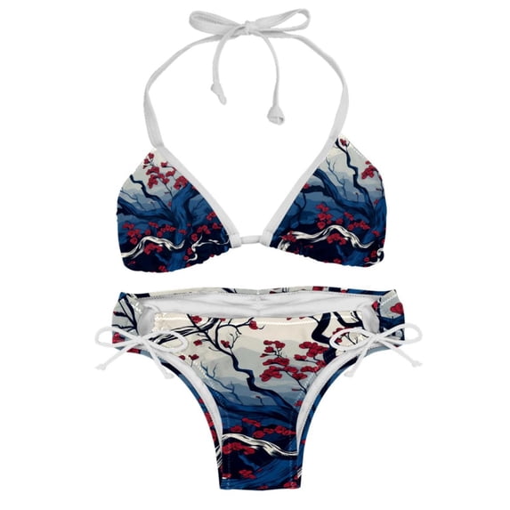 Tree Detachable Sponge Adjustable Strap Bikini Set Two-Pack - Swim Suit Swimsuits One-Piece Swimsuits