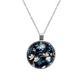 thumbnail image 1 of Tree Elegant Glass Circular Pendant Necklace - Stunning Jewelry for Every Occasion, 1 of 5