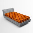 thumbnail image 1 of Tree Fitted Sheet, Abstract Vibrant Color Forest Pattern Autumn Season Wildlife Modern Artwork, Soft Decorative Fabric Bedding, Twin XL Size, Orange Chestnut Brown, by Ambesonne, 1 of 2