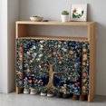 thumbnail image 1 of Tree Floral Cabinet Curtain 35"Wx35"L,Dustproof Under Sink Skirt with Self Adhesive Tape,Boho Vintage Country Botanical Patterns Cabinet Curtain Cover for Kitchen Sink,Bathroom Vanity,Laundry Room, 1 of 9
