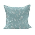thumbnail image 1 of Tree Fluffy Throw Pillow Cushion Cover, Blooming Branches with Small Delicate Leaves Twigs Gardening Plants Design, Decorative Square Accent Pillow Case, 20" x 20", Pale Blue White, by Ambesonne, 1 of 5