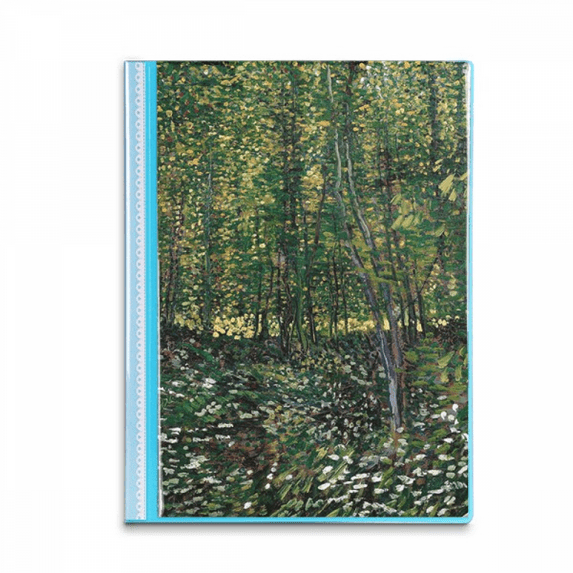 Tree Forest Flower Landscape Illustration Book Sheet Protectors Portfolio Binder Folder
