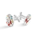 thumbnail image 1 of Tree Formal Attire Essential: Stainless Steel Men's Cufflinks Set for Suits and Dress Shirts, 1 of 6
