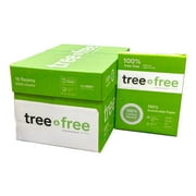 Tree Free Copy Paper 8.5 x 11, 92 Bright, 20 lb. Made from Sugarcane Waste Fiber Carbon Neutral 10 Reams 5000 Sheets