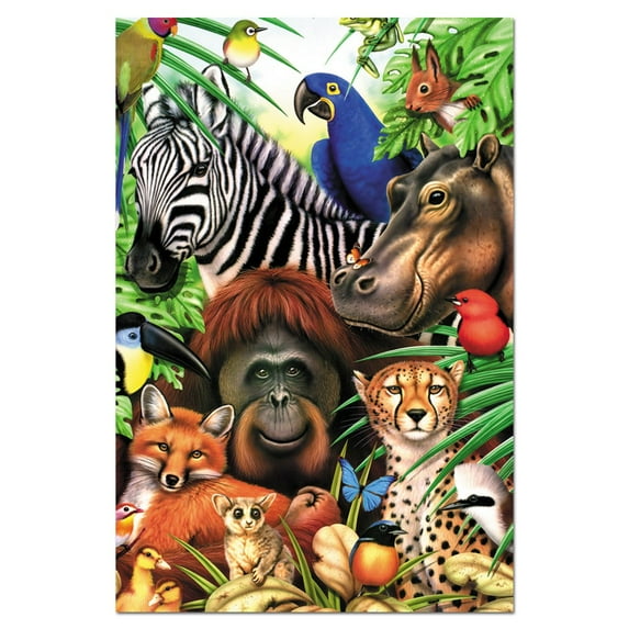 Tree-Free Greetings All Occasion Greeting Card 12 Pack, 4x6, Animal Magic #2 (FS66803)