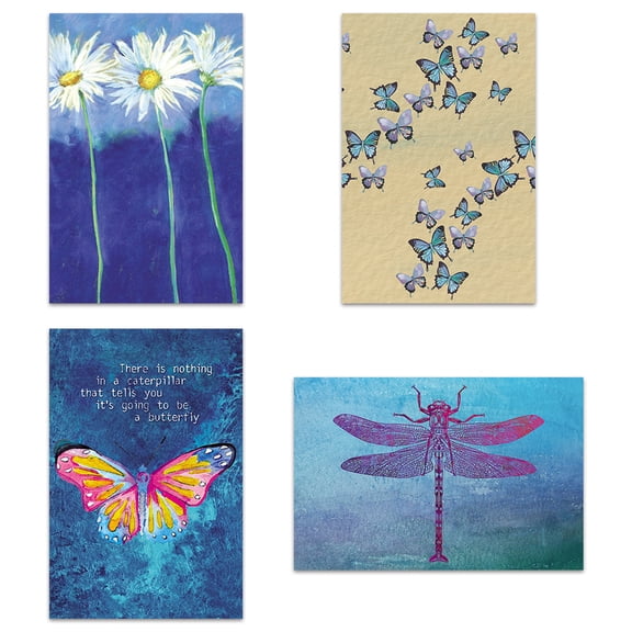 Tree-Free Greetings All Occasion Greeting Card 16 Pack, 4x6, in the Garden (FP54261)