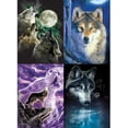 thumbnail image 1 of Tree-Free Greetings All Occasion Greeting Card 8 Pack, 5x7, Moonlight Wolves (GA31424), 1 of 1