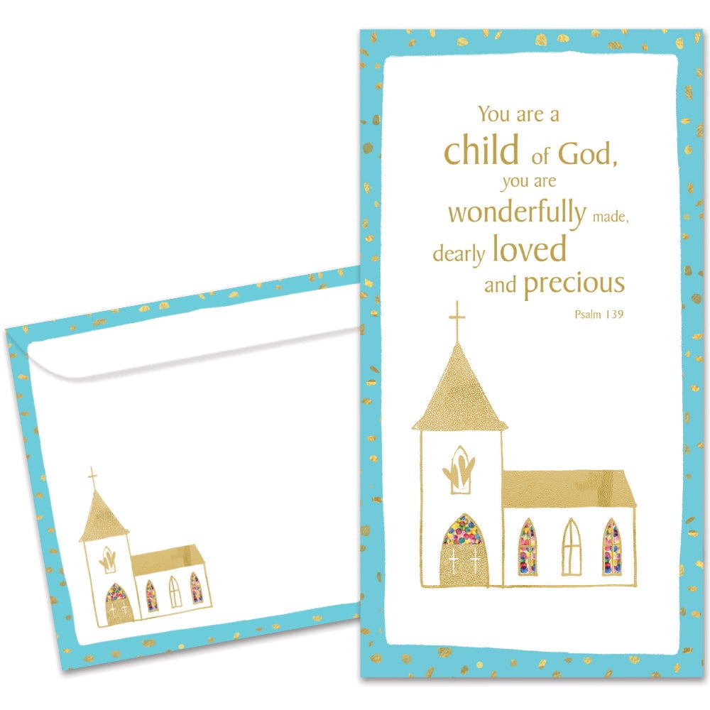 Tree-Free Greetings Wedding Money Holder Card - "Happily Ever After", Recycled Paper, Made In USA (3.7" X 7")