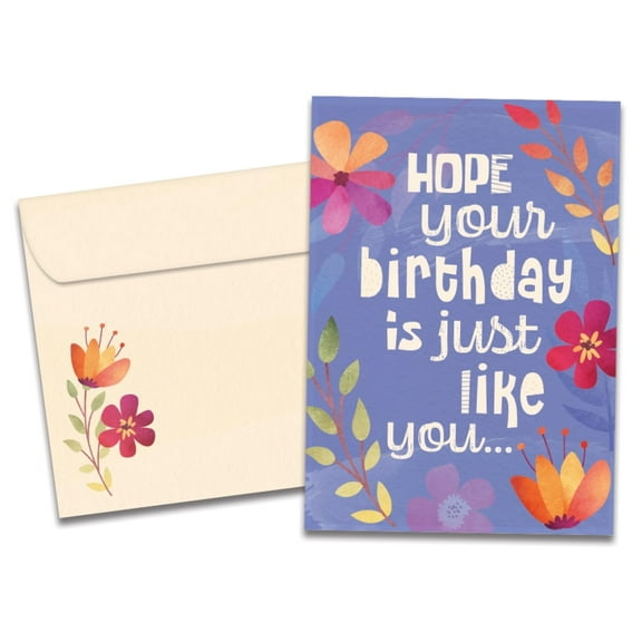 Tree-Free Greetings Birthday Greeting Card, 100% Recycled Paper, 5x7, The Best (GO61207)
