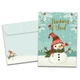 thumbnail image 1 of Tree-Free Greetings Christmas Greeting Card, 100% Recycled Paper, 5x7, Merry Snowman (GO64219), 1 of 7