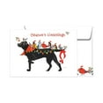thumbnail image 1 of Tree-Free Greetings Christmas Greeting Card 12 Pack, 5x7, Bird Dog Christmas (HP25175), 1 of 6