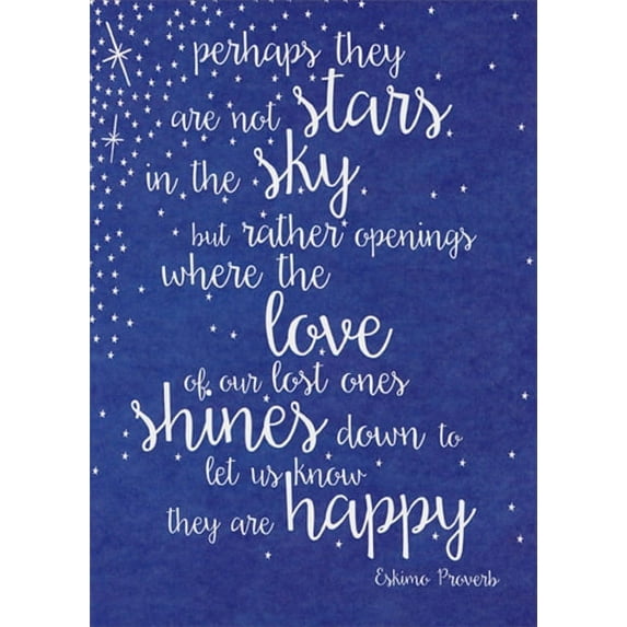 Tree-Free Greetings Eskimo Proverb Sympathy Card