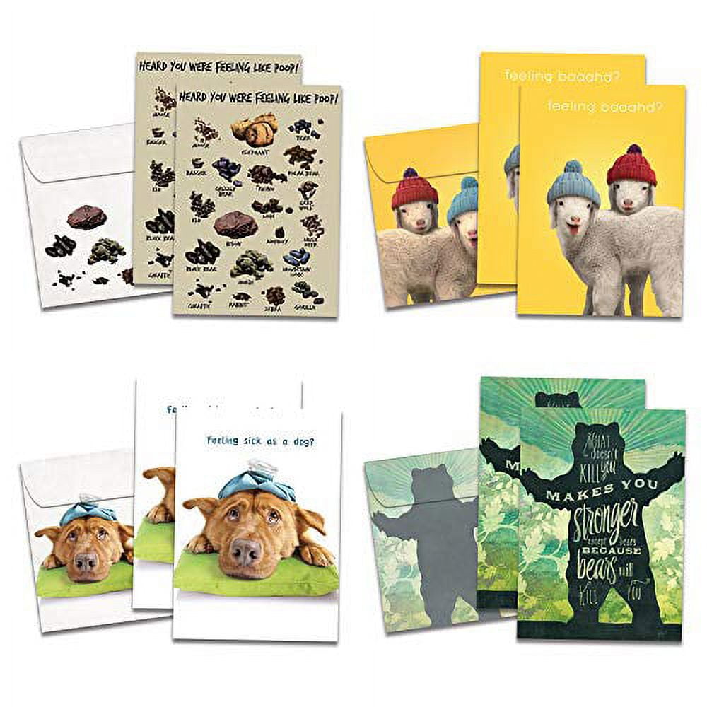 24 Pack 4X6In Cute Get Well Cards Assortment Box With Envelopes And - View #4