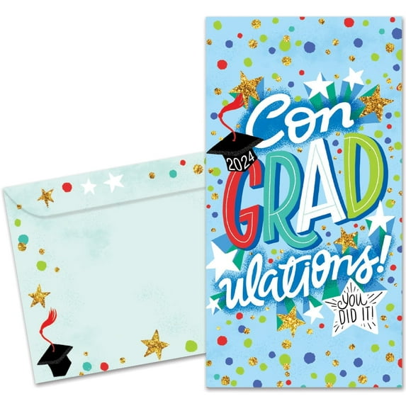 Tree-Free Greetings Graduation Greeting Card, 100% Recycled Paper, 3.7x7, Proud of You (ZO70247)