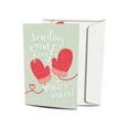 thumbnail image 1 of Tree-Free Greetings Holiday Greeting Card 12 Pack, 100% Recycled Paper, 5x7, Fuzzy Mittens (HP25225), 1 of 6