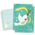 thumbnail image 1 of Tree-Free Greetings Holiday Greeting Card 2 Pack, 5x7, Peace Dove (GT65805), 1 of 6
