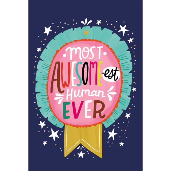 Tree-Free Greetings Just Because Greeting Card 12 Pack, 4x6, Awesome Human (FS54542)