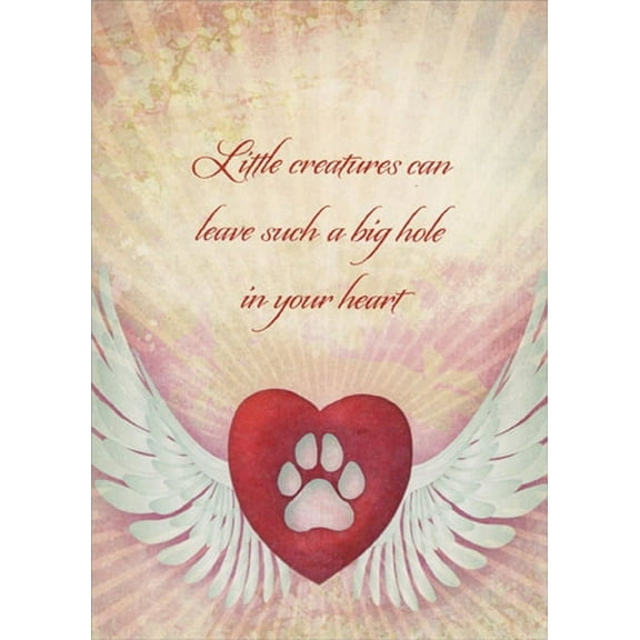 Tree-Free Greetings Little Creatures Pet Sympathy Card