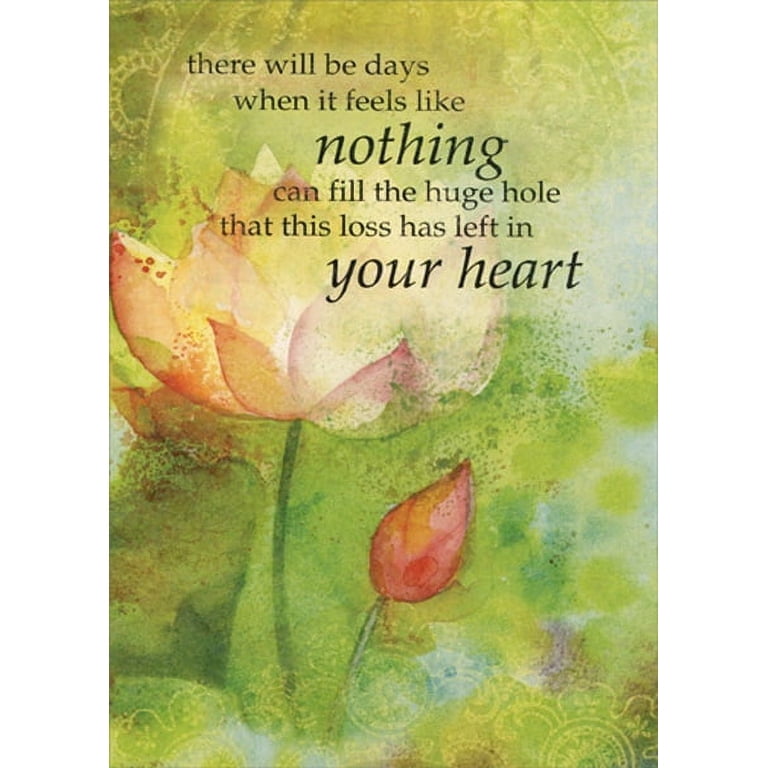 Tree-Free Greetings Memories Overflowing Sympathy Card - Walmart.com