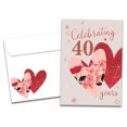 thumbnail image 1 of Tree-Free Greetings Milestone Anniversary Greeting Card, 100% Recycled Paper, 5x7, Ruby Celebration (GO65865), 1 of 5