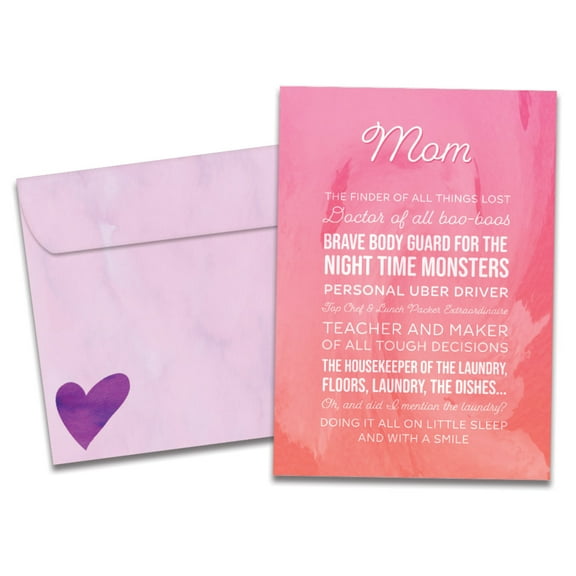 Tree-Free Greetings Mother's Day Greeting Card, 100% Recycled Paper, 5 x 7, All That (GO60475)