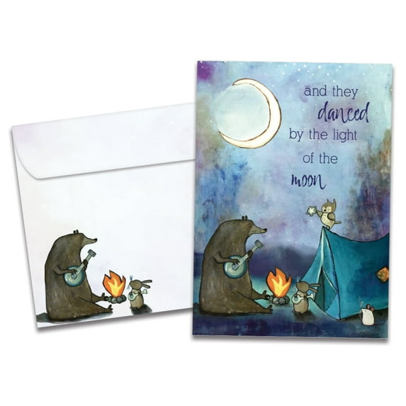 Tree-Free Greetings Solstice Greeting Card 12 Pack, 5x7, And They Danced (HP65441)