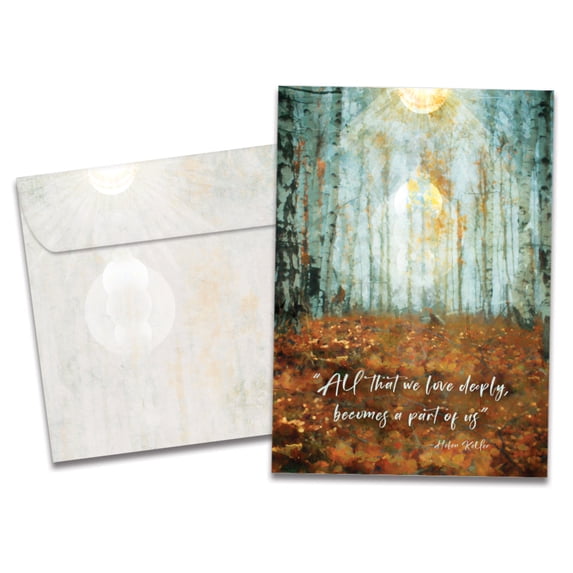 Tree-Free Greetings Sympathy Greeting Card, 100% Recycled Paper, 5 x 7, Part of Us (GO69258)