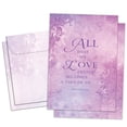 thumbnail image 1 of Tree-Free Greetings Sympathy Greeting Card 2 Pack, 100% Recycled Paper, 5 x 7, All That We Love (GT69277), 1 of 5