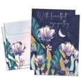 thumbnail image 1 of Tree-Free Greetings Sympathy Greeting Card 2 Pack, 5x7, Heartfelt Moon (GT65295), 1 of 5