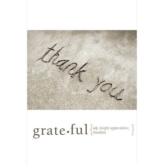 Tree-Free Greetings Thank You Greeting Card 12 Pack, 4x6, Grateful (TK94614)