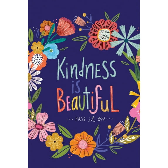 Tree-Free Greetings Thank You Greeting Card 12 Pack, 4x6, Kindness Is Beautiful (TK60014)