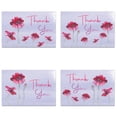 thumbnail image 1 of Tree-Free Greetings Thank You Greeting Card 48 Pack, 100% Recycled Paper, 5x7, Pink Floral Sympathy (TA61405), 1 of 7