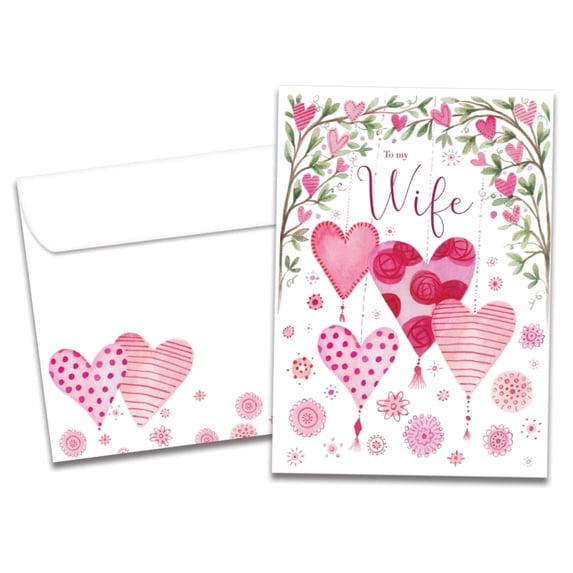 Tree-Free Greetings Valentine's Day Greeting Card, 5x7, Forever Balloons (GO64322)