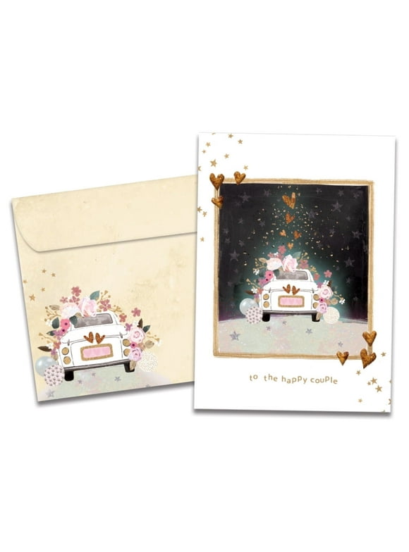 Tree-Free Greetings Wedding Greeting Card, 5x7, Wonderful Journey (GO65224)